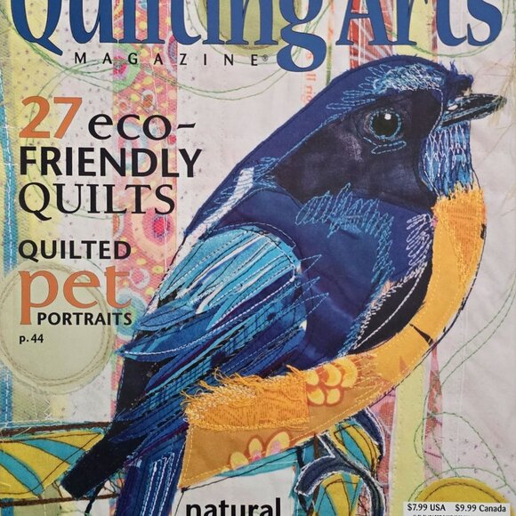 Quilting Arts Magazine August September 2008 Are Go Green Issue Quilted Pet Port - Picture 11 of 11